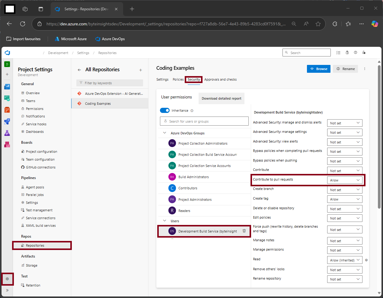Permission Setup